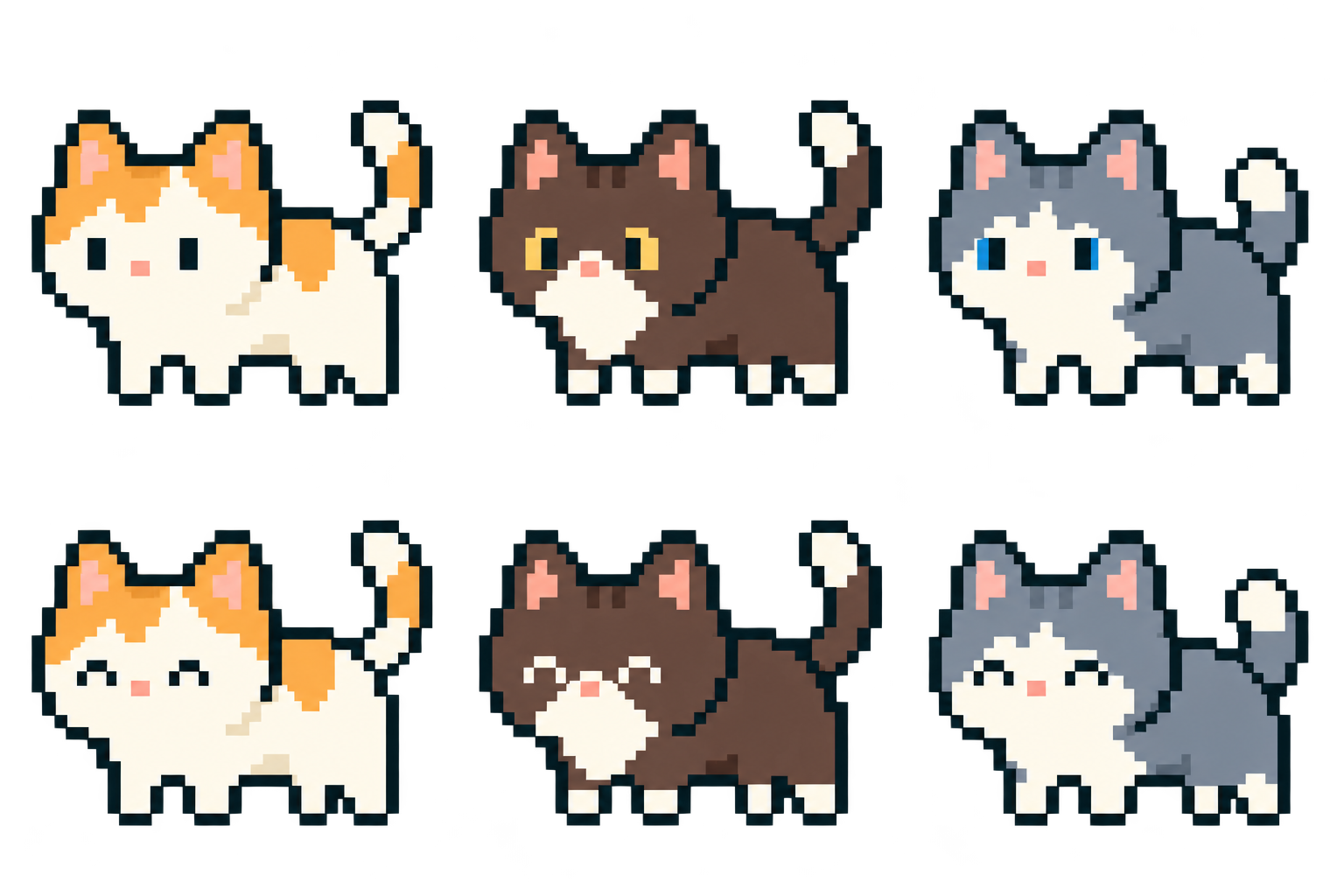 ドットのねこ、こはく