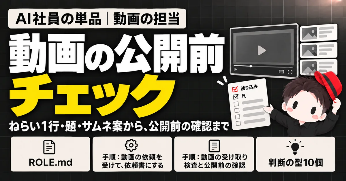 動画の担当のサムネイル